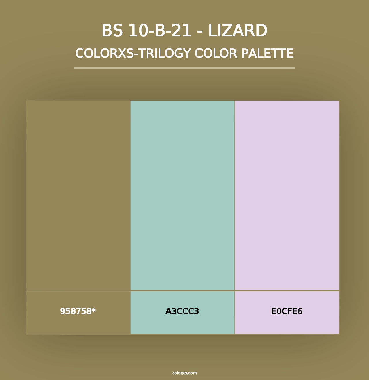 BS 10-B-21 - Lizard - Colorxs Trilogy Palette