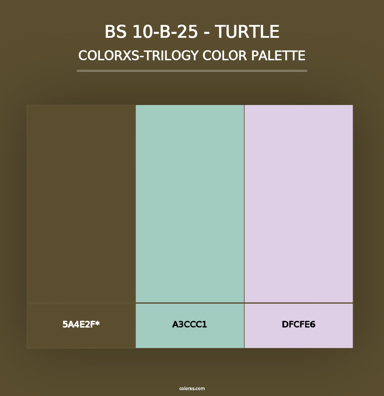 BS 10-B-25 - Turtle - Colorxs Trilogy Palette