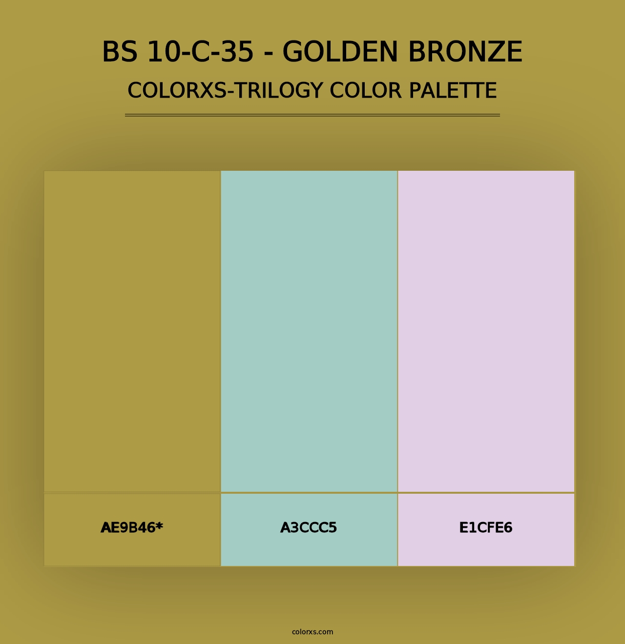 BS 10-C-35 - Golden Bronze - Colorxs Trilogy Palette