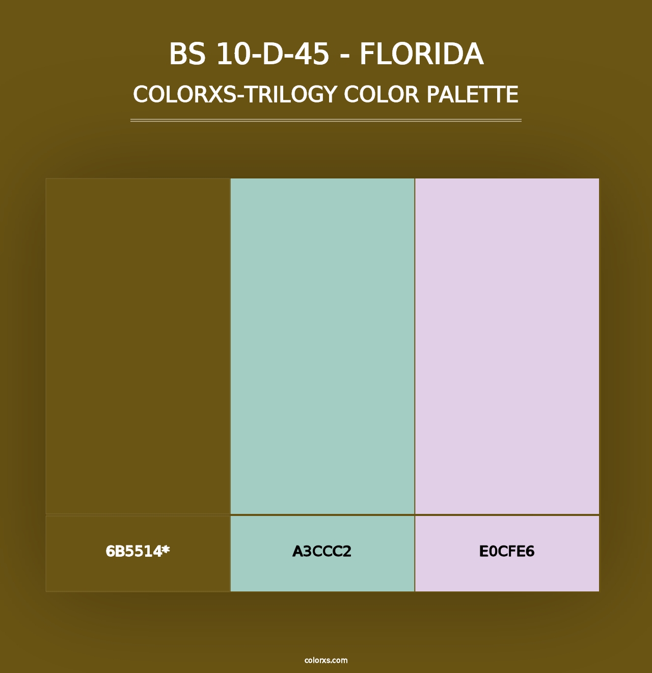 BS 10-D-45 - Florida - Colorxs Trilogy Palette