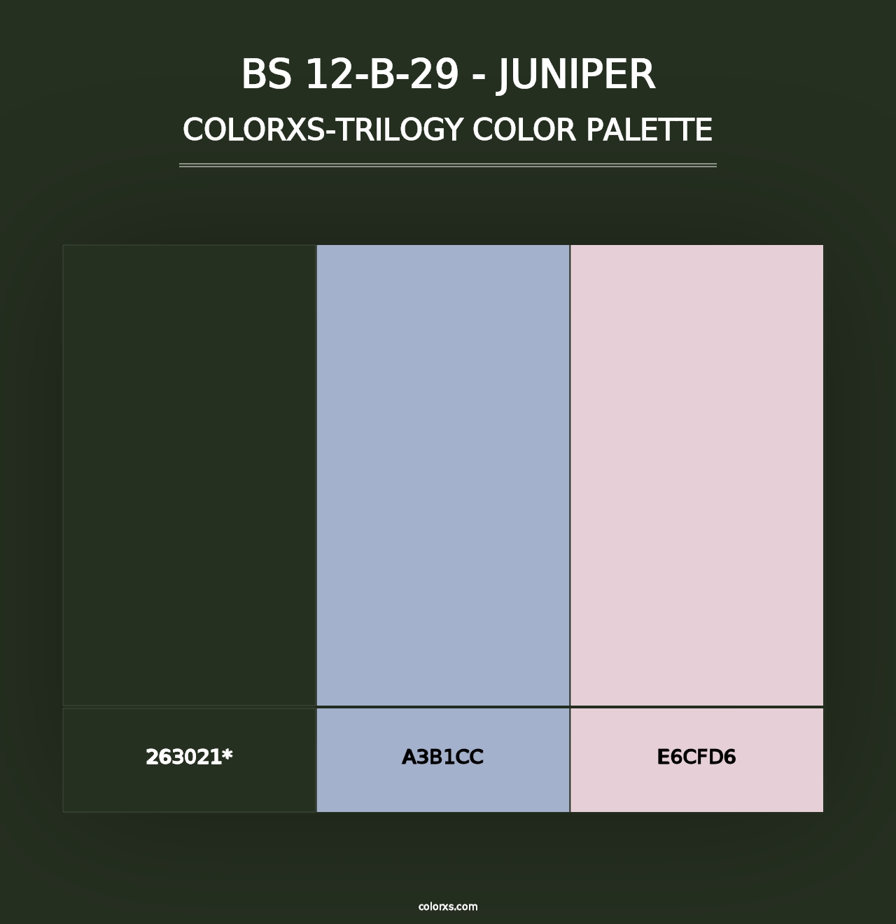 BS 12-B-29 - Juniper - Colorxs Trilogy Palette