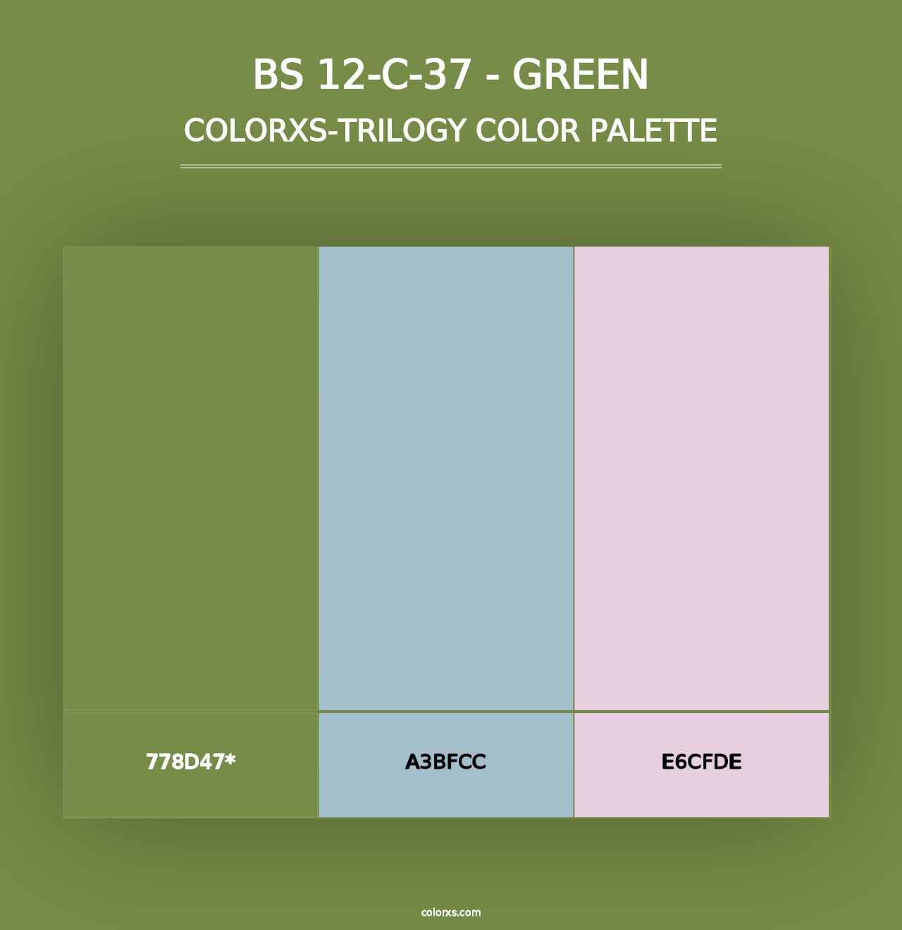 BS 12-C-37 - Green - Colorxs Trilogy Palette