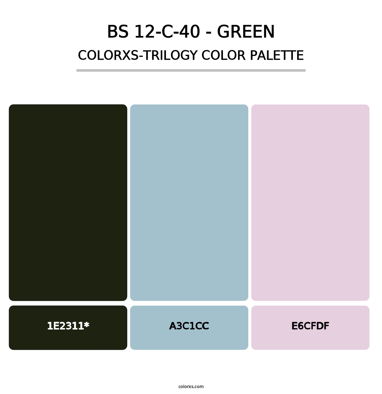 BS 12-C-40 - Green - Colorxs Trilogy Palette