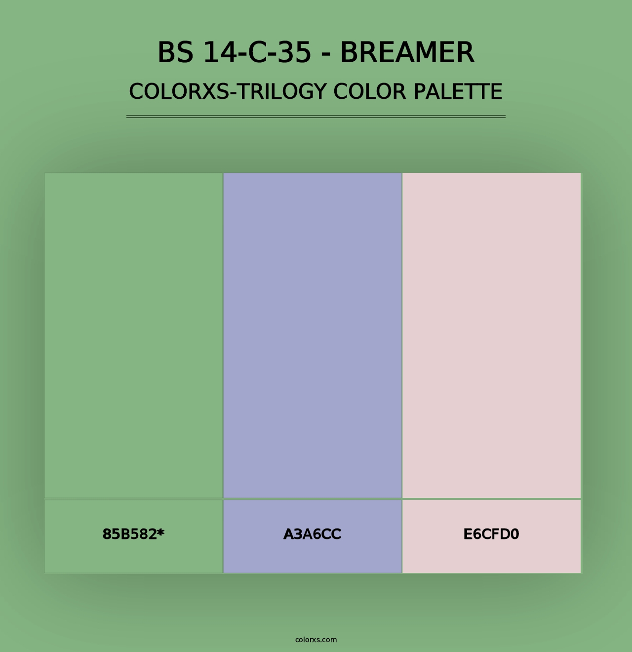 BS 14-C-35 - Breamer - Colorxs Trilogy Palette