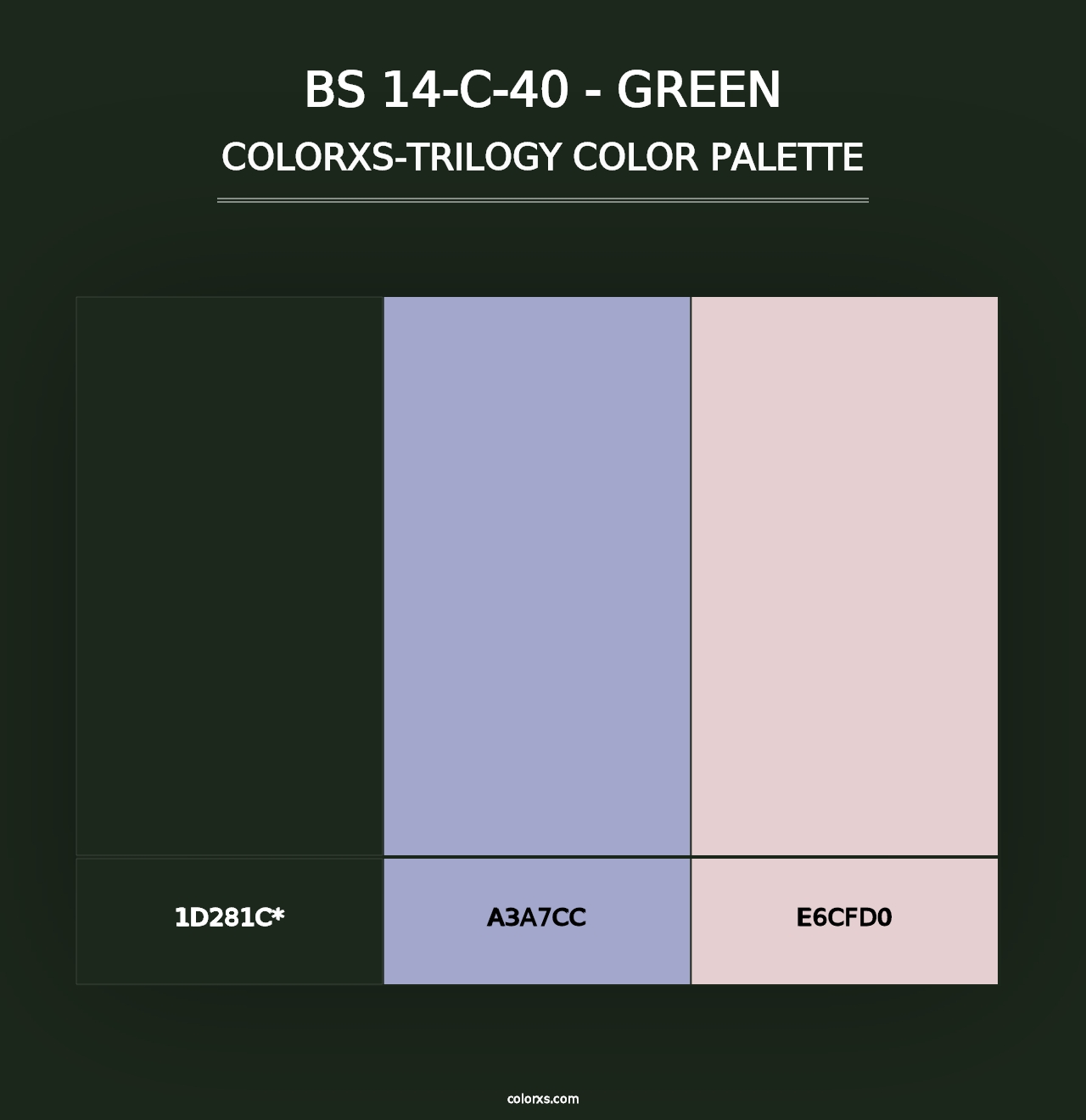 BS 14-C-40 - Green - Colorxs Trilogy Palette