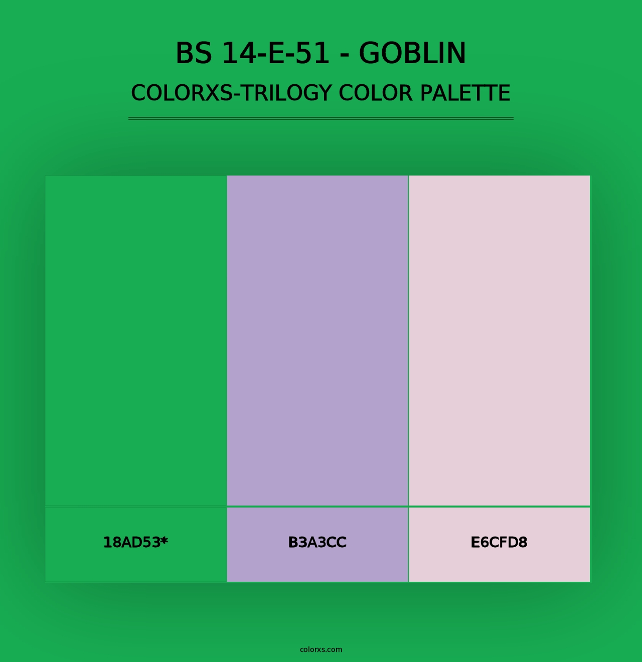 BS 14-E-51 - Goblin - Colorxs Trilogy Palette