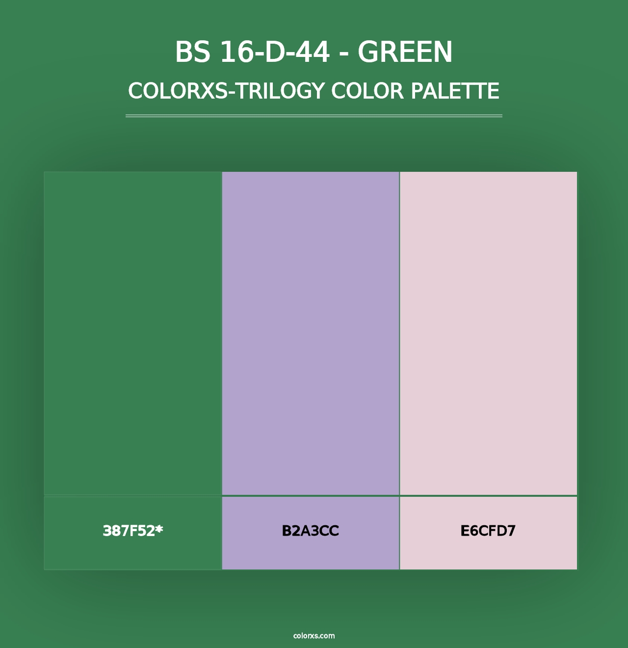 BS 16-D-44 - Green - Colorxs Trilogy Palette