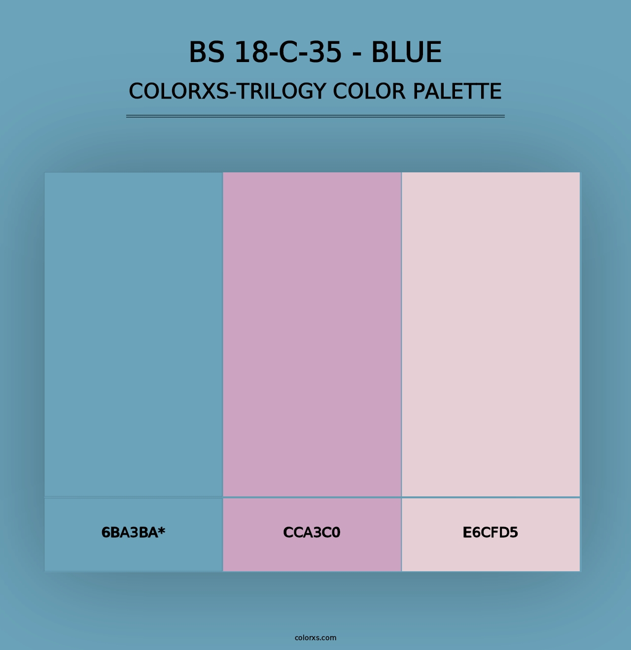 BS 18-C-35 - Blue - Colorxs Trilogy Palette