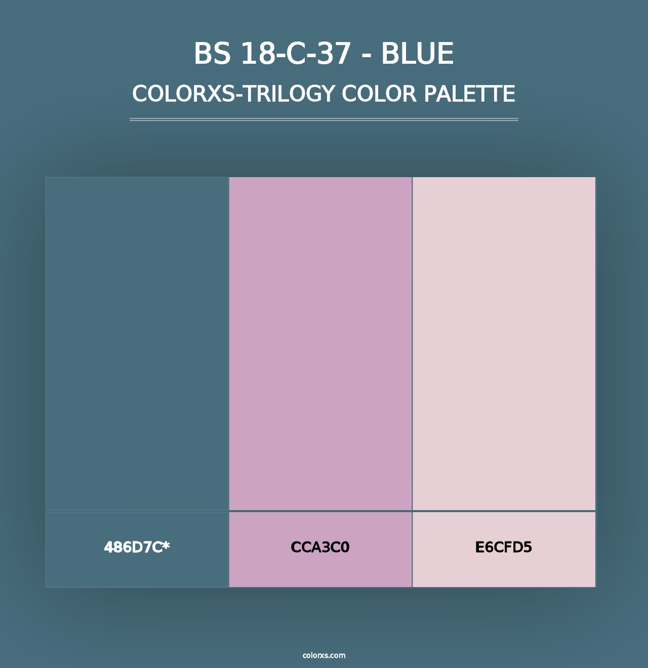 BS 18-C-37 - Blue - Colorxs Trilogy Palette