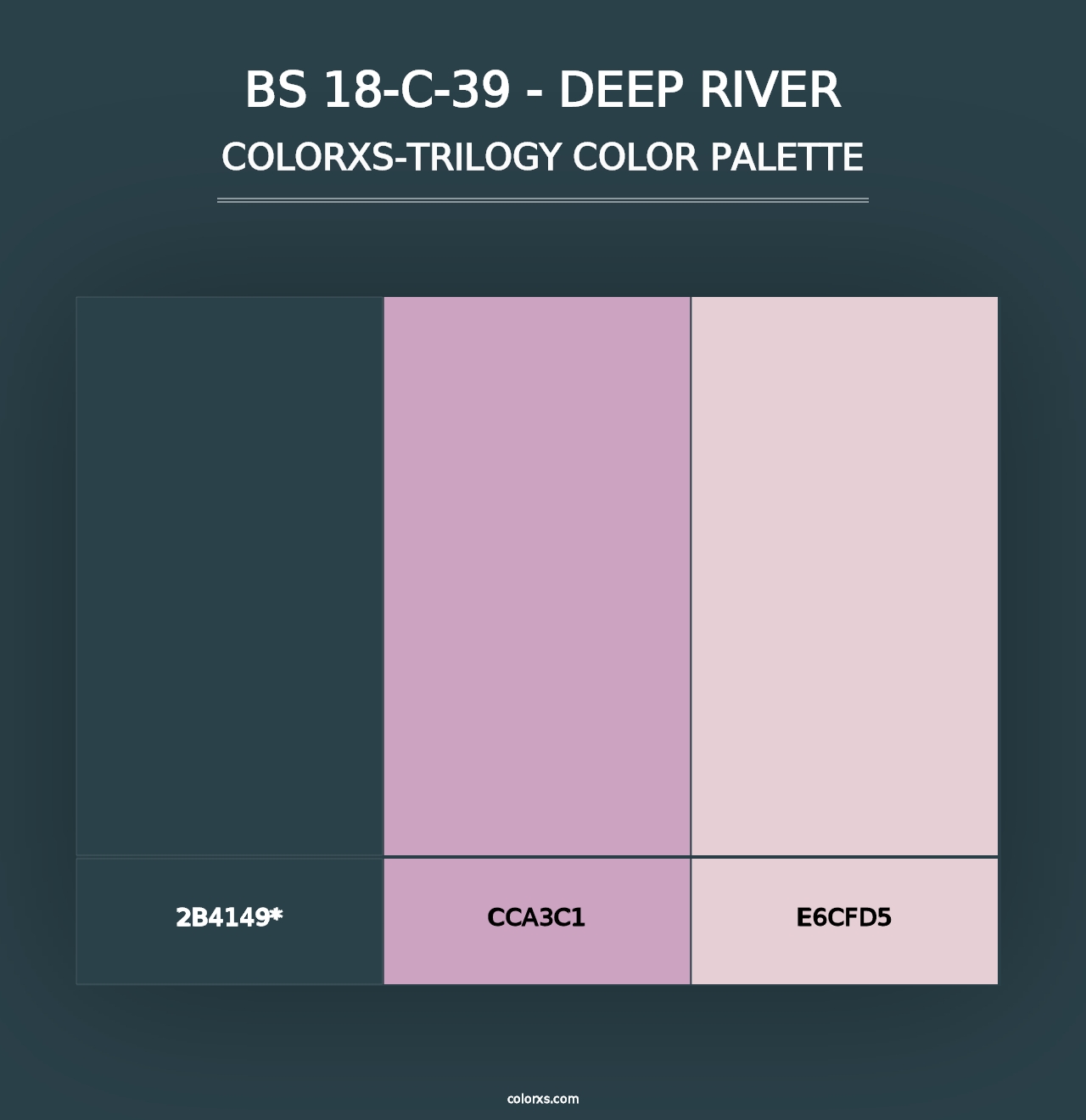 BS 18-C-39 - Deep River - Colorxs Trilogy Palette