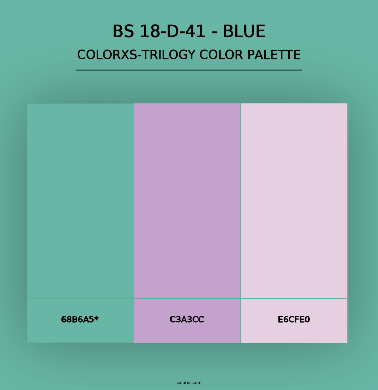 BS 18-D-41 - Blue - Colorxs Trilogy Palette