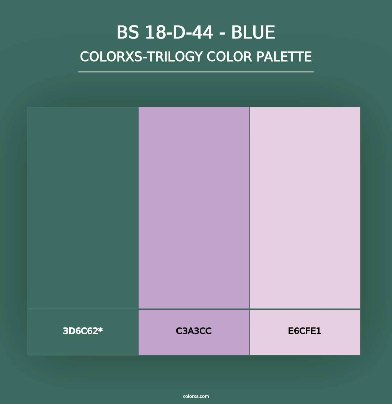 BS 18-D-44 - Blue - Colorxs Trilogy Palette