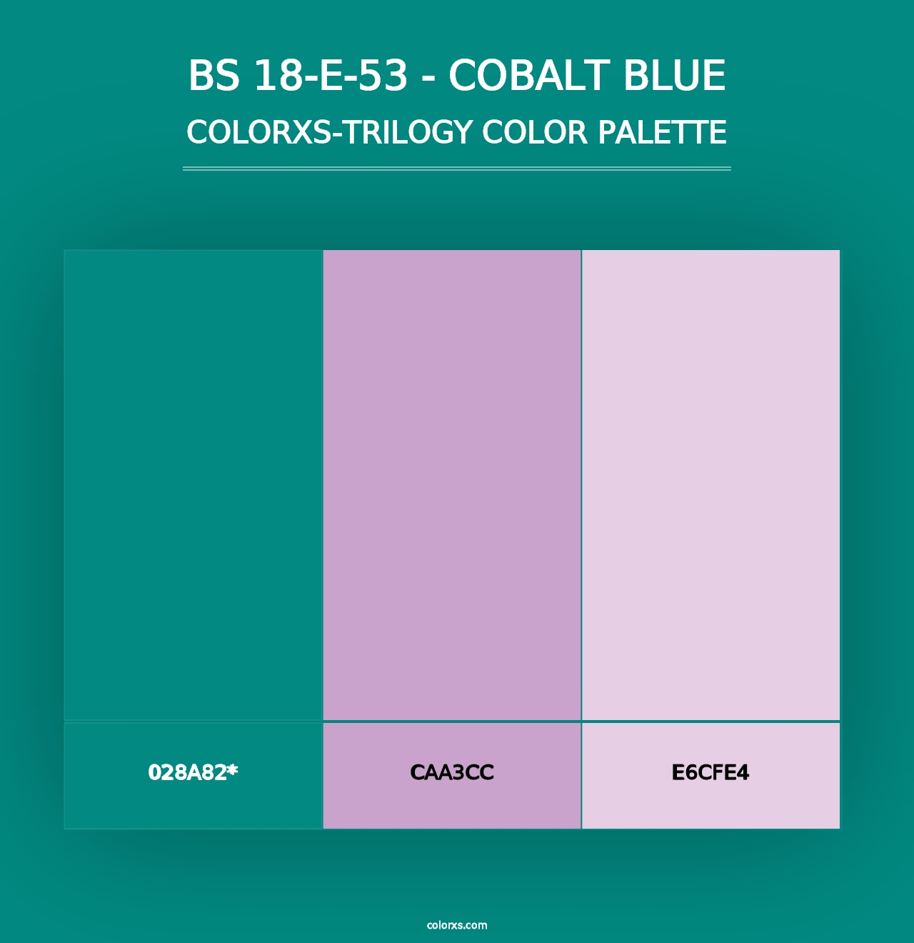 BS 18-E-53 - Cobalt Blue - Colorxs Trilogy Palette