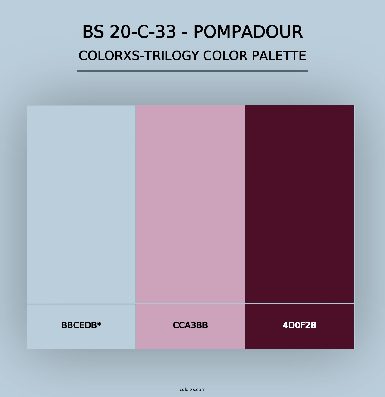 BS 20-C-33 - Pompadour - Colorxs Trilogy Palette