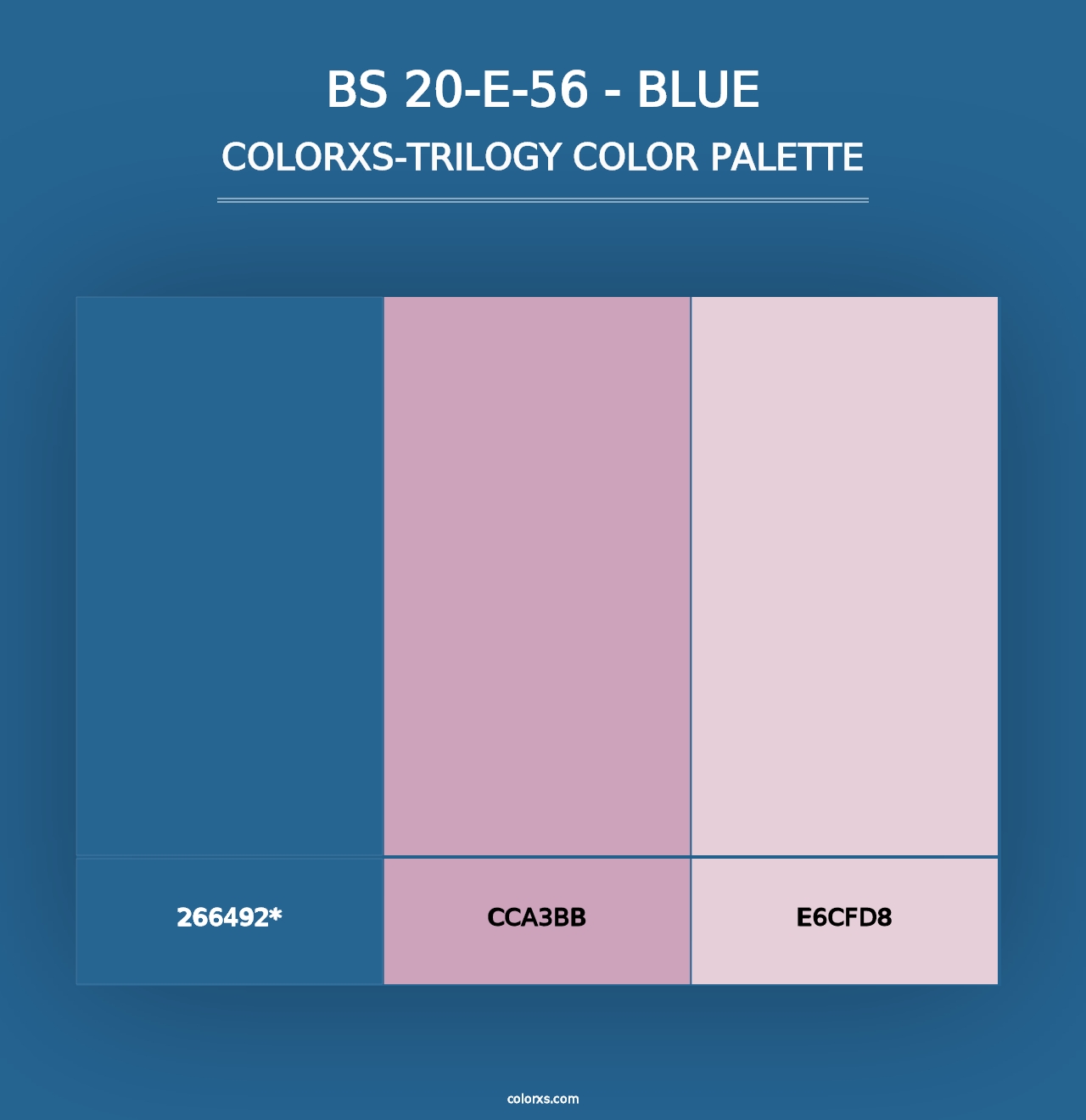 BS 20-E-56 - Blue - Colorxs Trilogy Palette