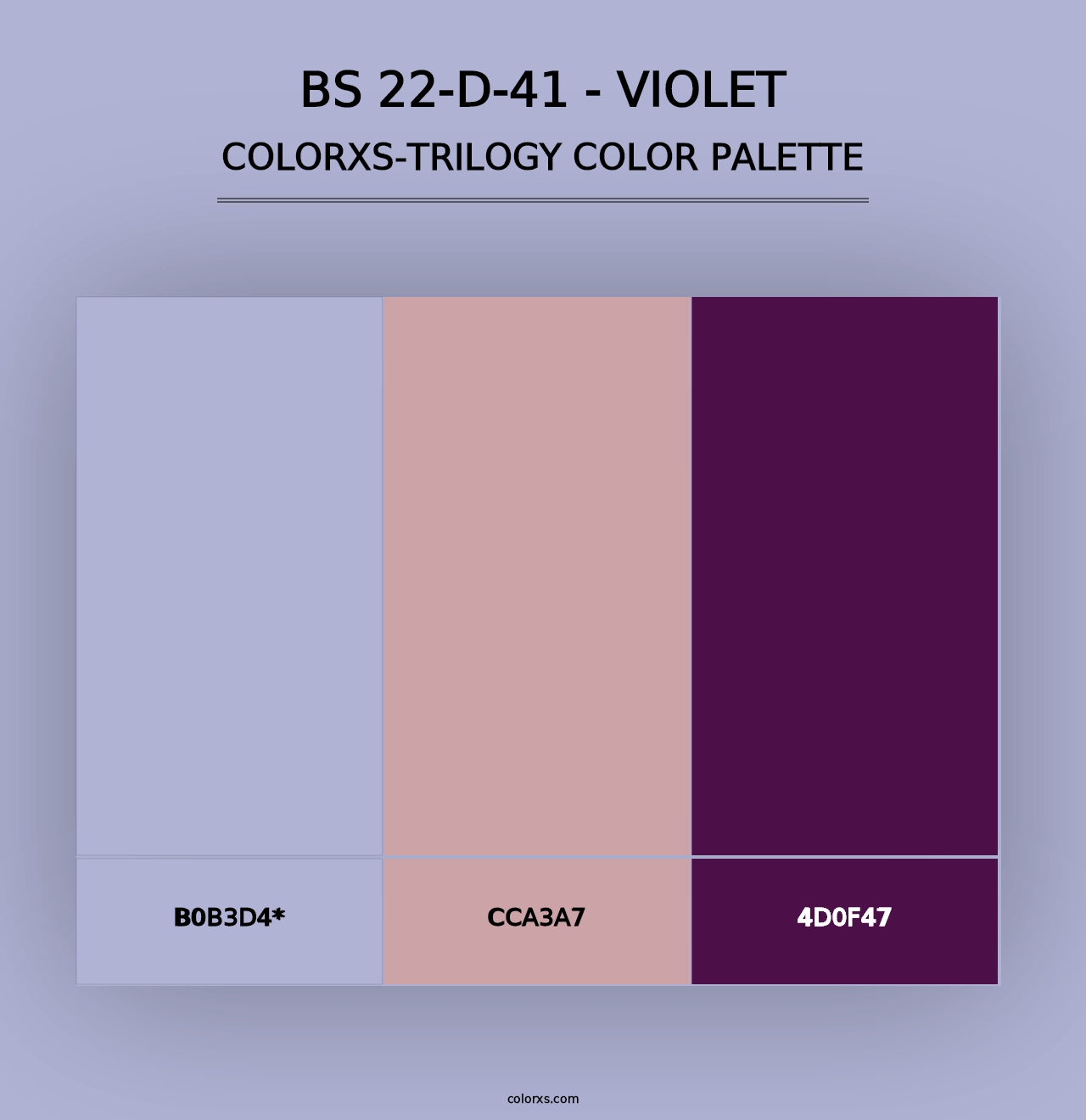 BS 22-D-41 - Violet - Colorxs Trilogy Palette