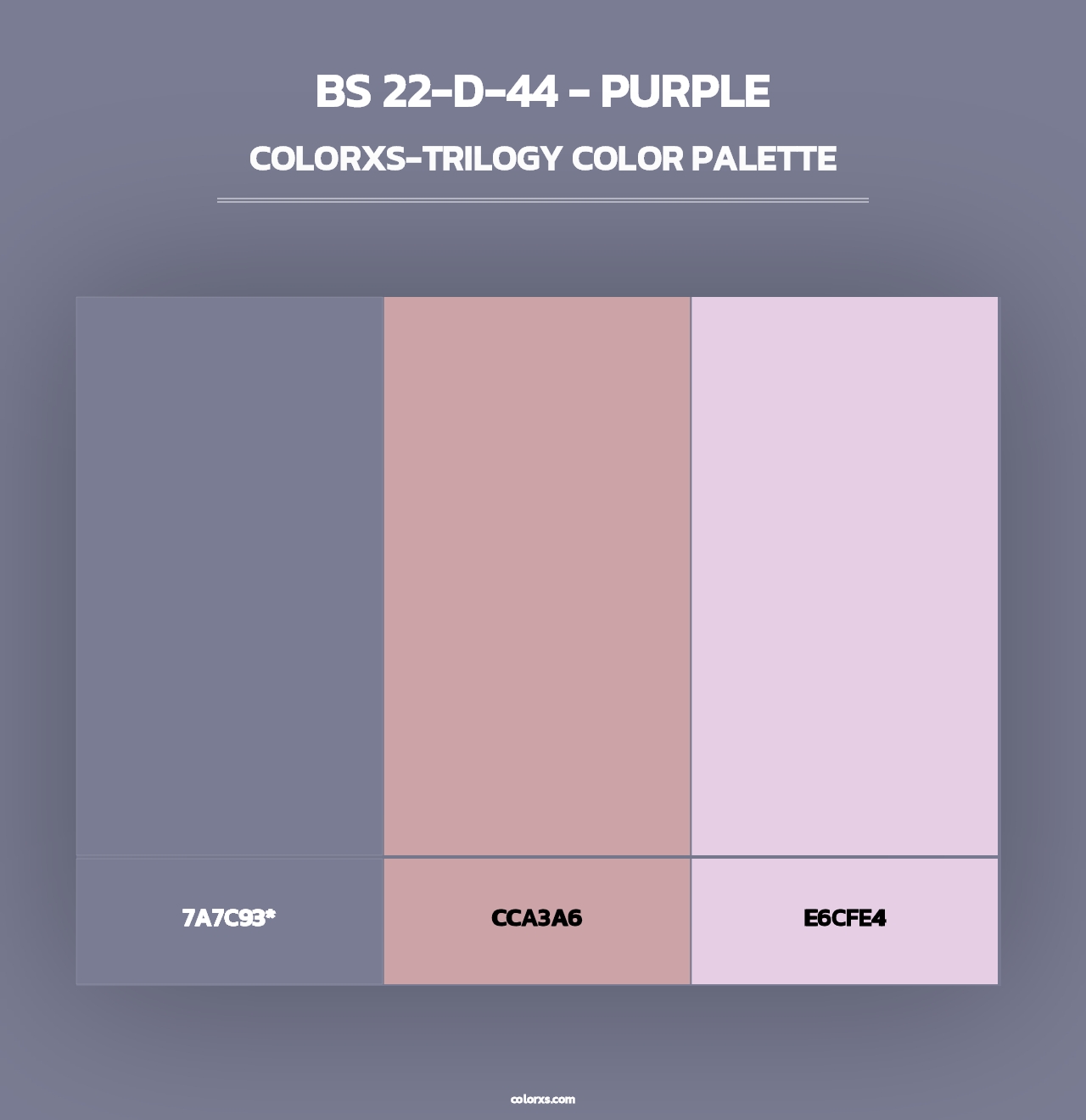 BS 22-D-44 - Purple - Colorxs Trilogy Palette