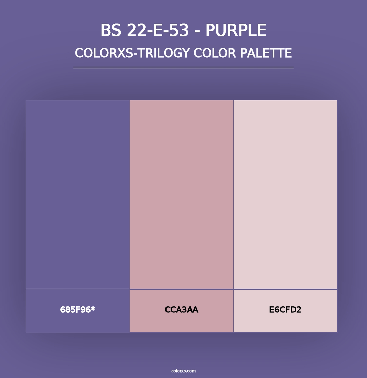 BS 22-E-53 - Purple - Colorxs Trilogy Palette