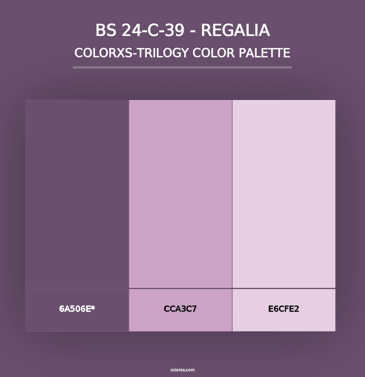 BS 24-C-39 - Regalia - Colorxs Trilogy Palette