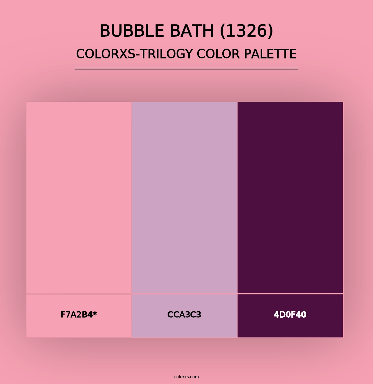 Bubble Bath (1326) - Colorxs Trilogy Palette