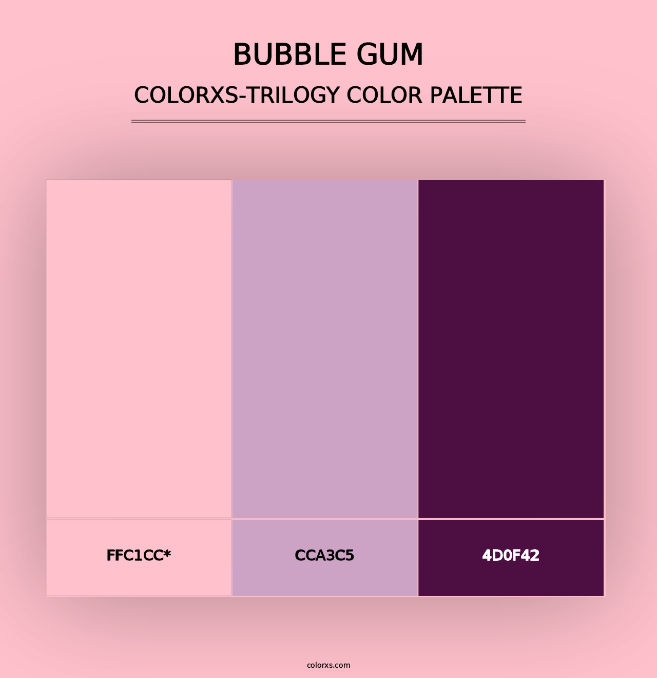 Bubble Gum - Colorxs Trilogy Palette