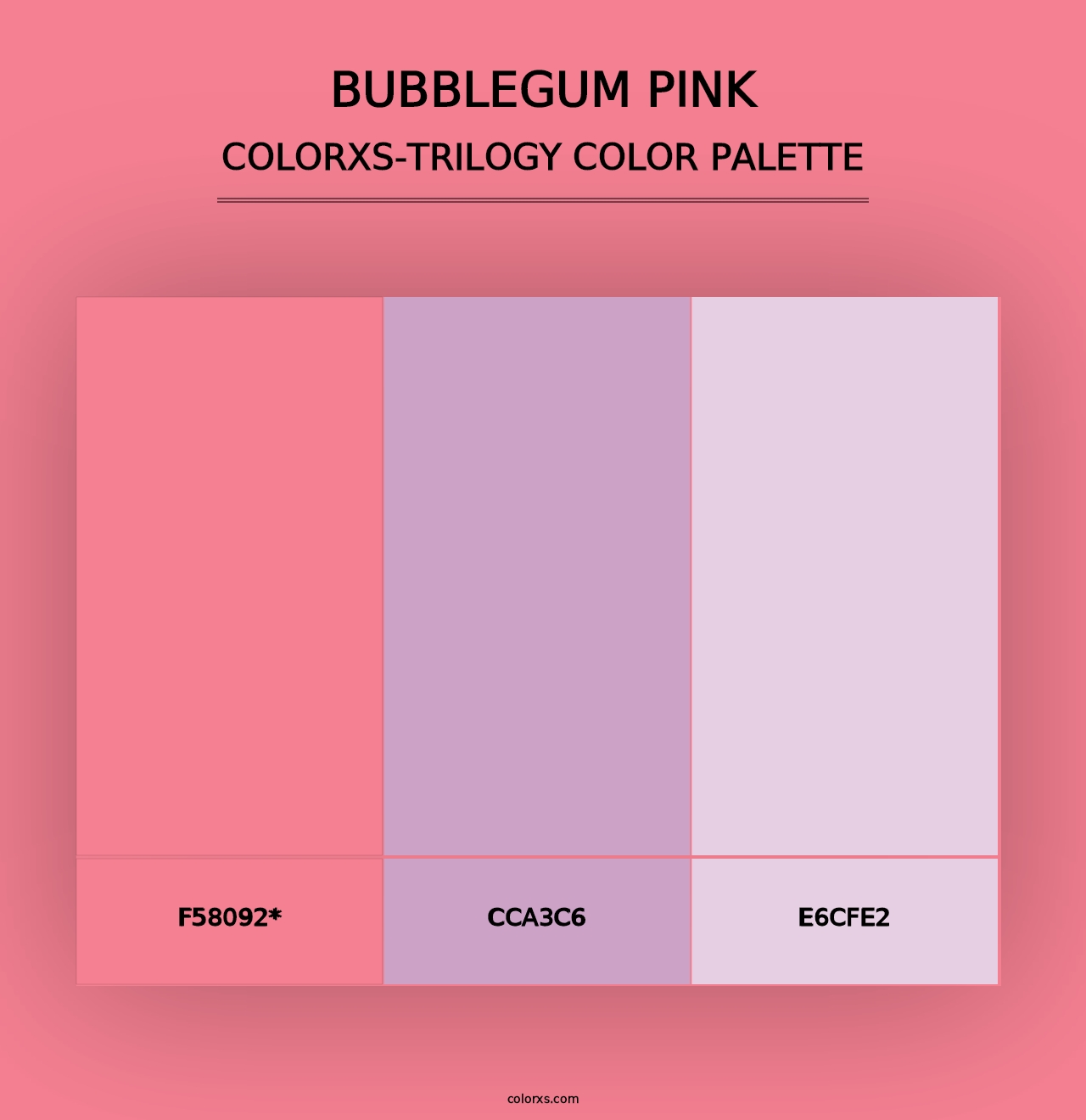 Bubblegum Pink - Colorxs Trilogy Palette