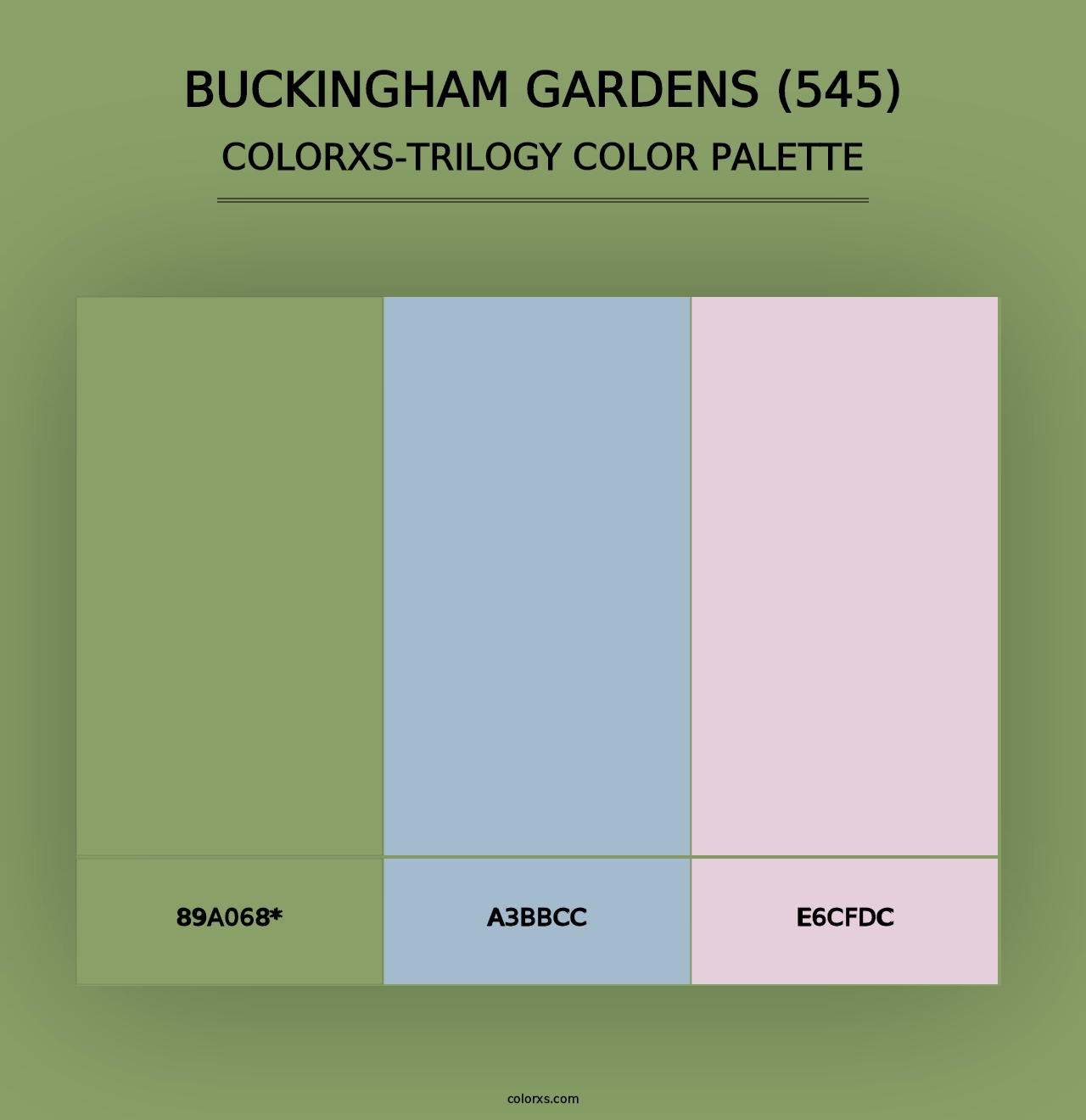 Buckingham Gardens (545) - Colorxs Trilogy Palette