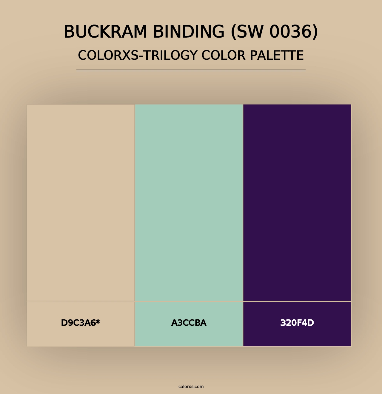 Buckram Binding (SW 0036) - Colorxs Trilogy Palette