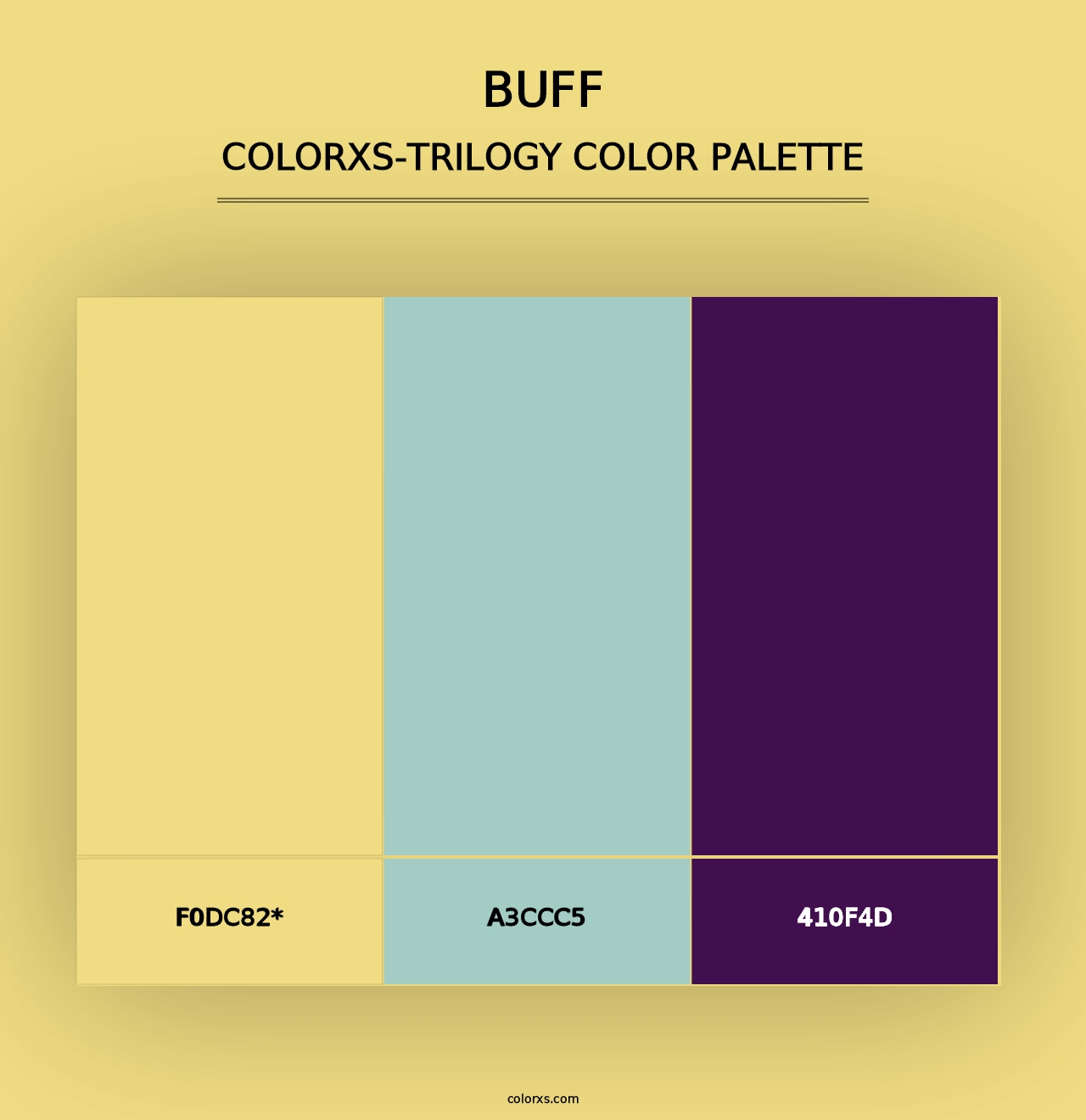 Buff - Colorxs Trilogy Palette