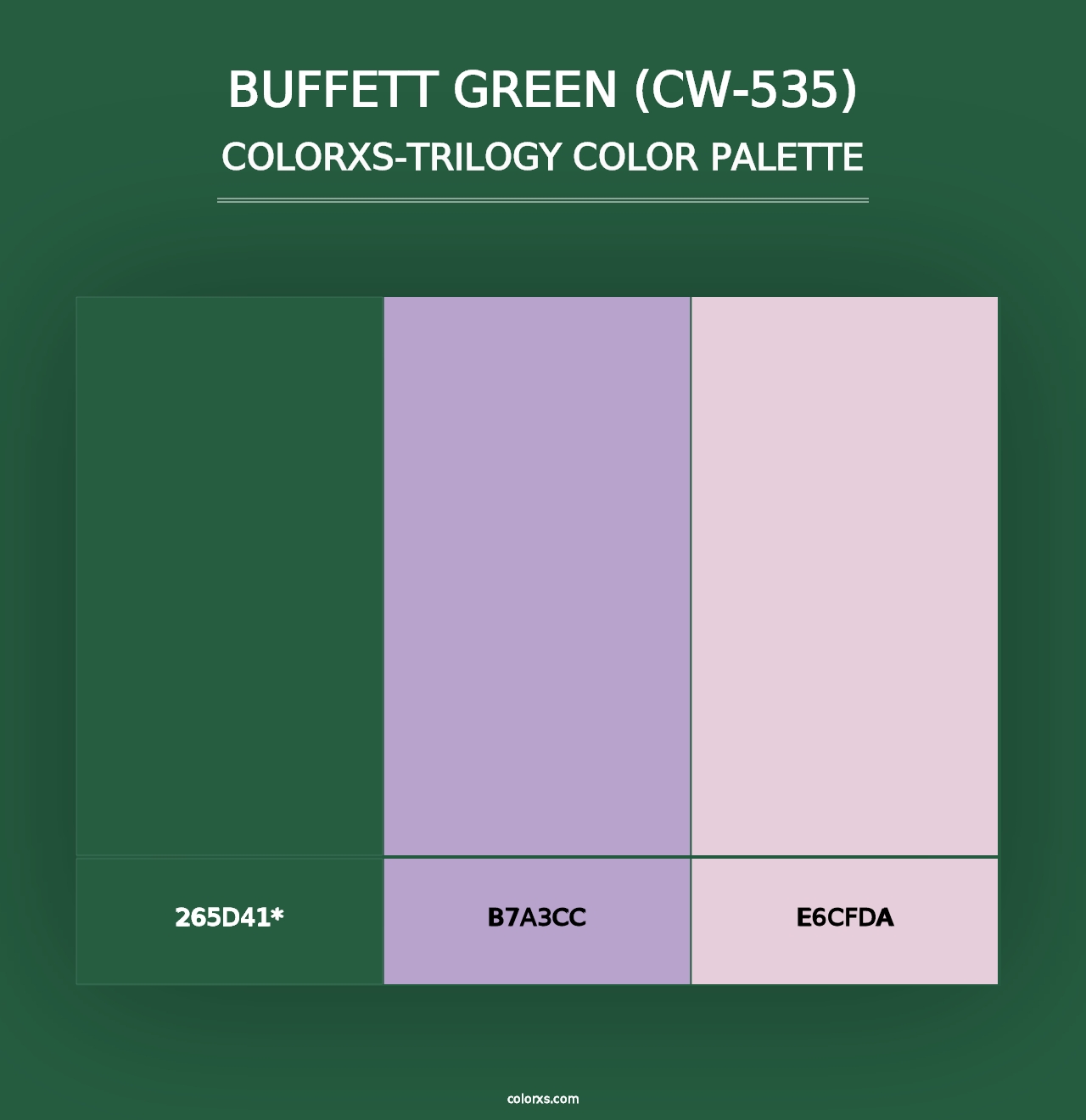 Buffett Green (CW-535) - Colorxs Trilogy Palette