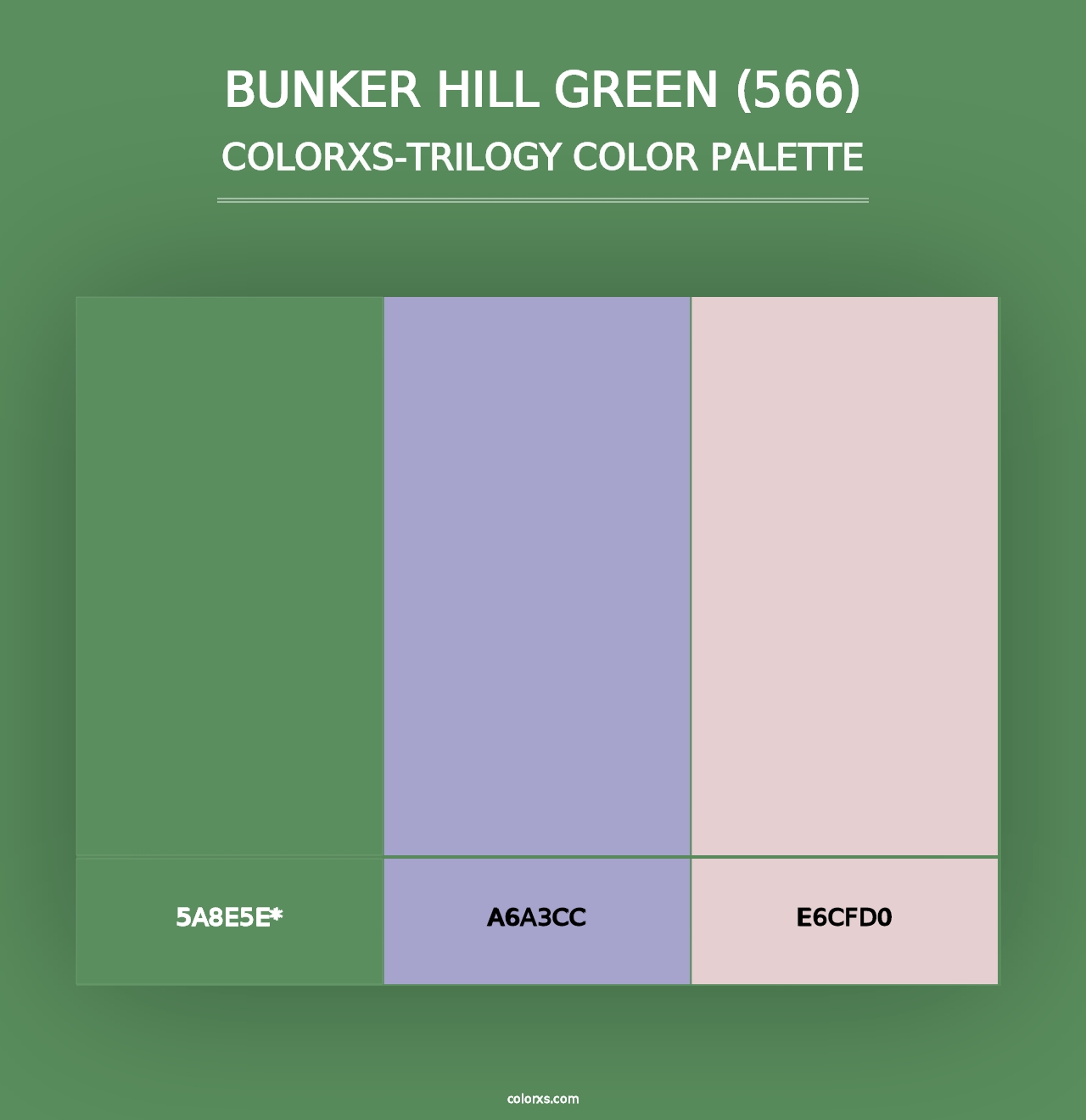 Bunker Hill Green (566) - Colorxs Trilogy Palette