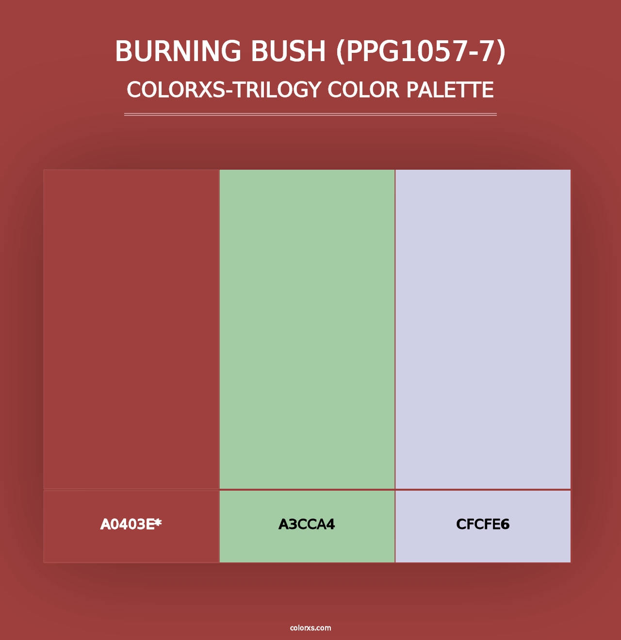 Burning Bush (PPG1057-7) - Colorxs Trilogy Palette