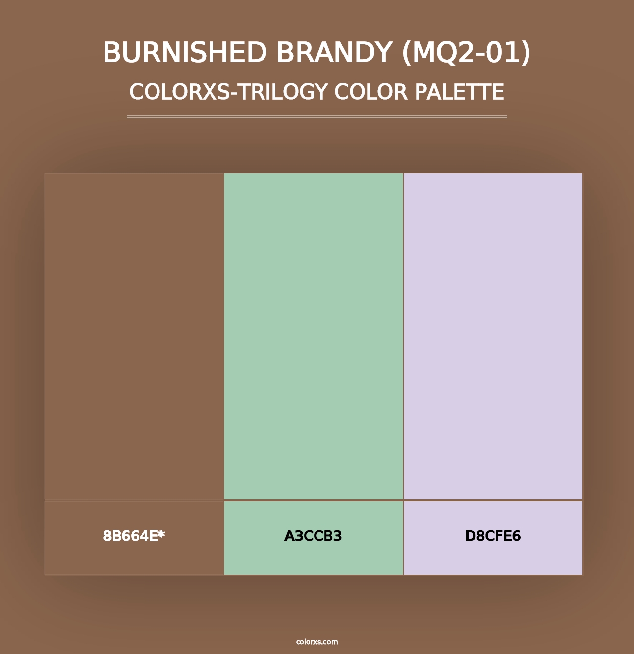 Burnished Brandy (MQ2-01) - Colorxs Trilogy Palette