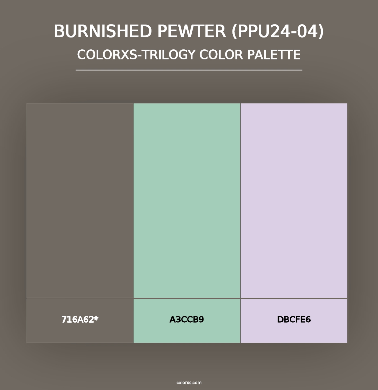 Burnished Pewter (PPU24-04) - Colorxs Trilogy Palette