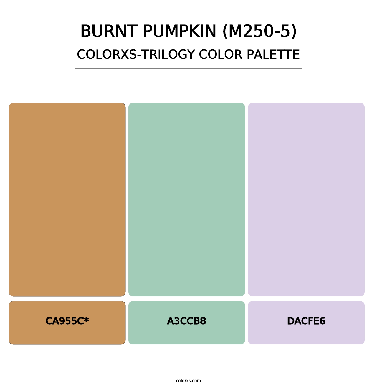 Burnt Pumpkin (M250-5) - Colorxs Trilogy Palette