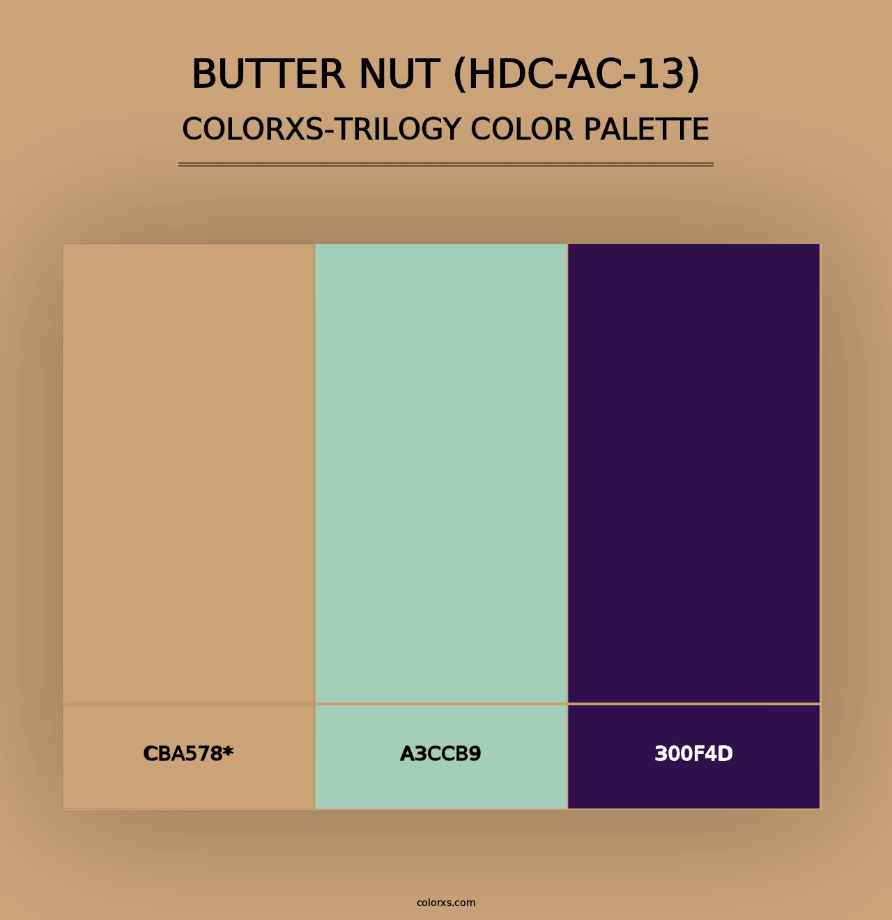 Butter Nut (HDC-AC-13) - Colorxs Trilogy Palette