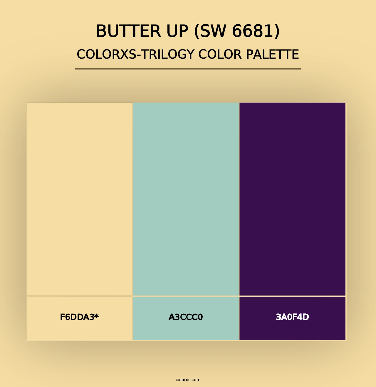 Butter Up (SW 6681) - Colorxs Trilogy Palette