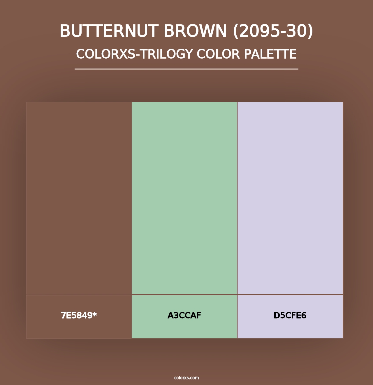 Butternut Brown (2095-30) - Colorxs Trilogy Palette