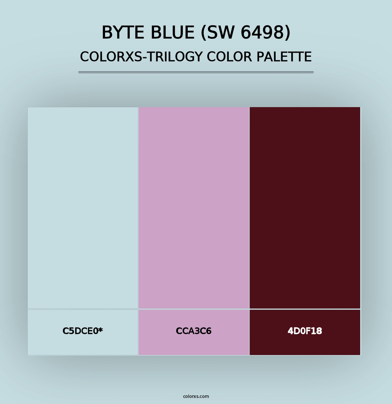 Byte Blue (SW 6498) - Colorxs Trilogy Palette