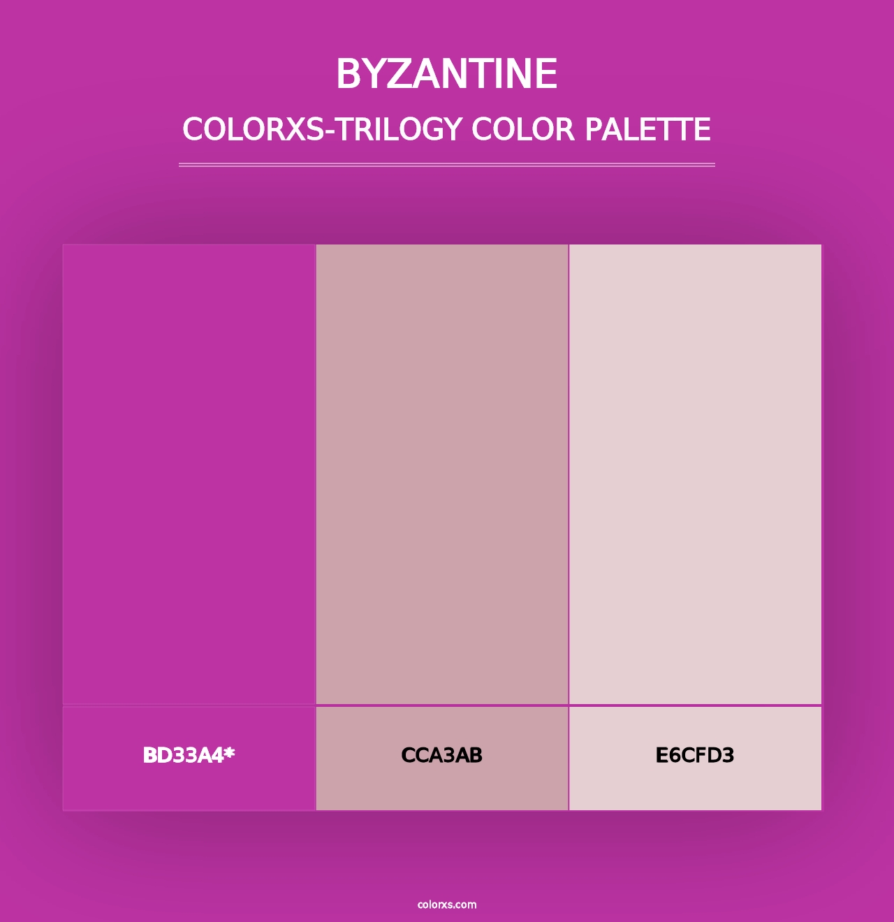 Byzantine - Colorxs Trilogy Palette