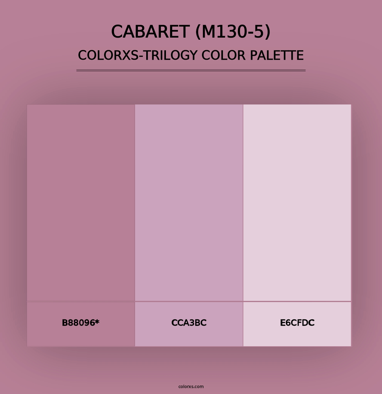 Cabaret (M130-5) - Colorxs Trilogy Palette