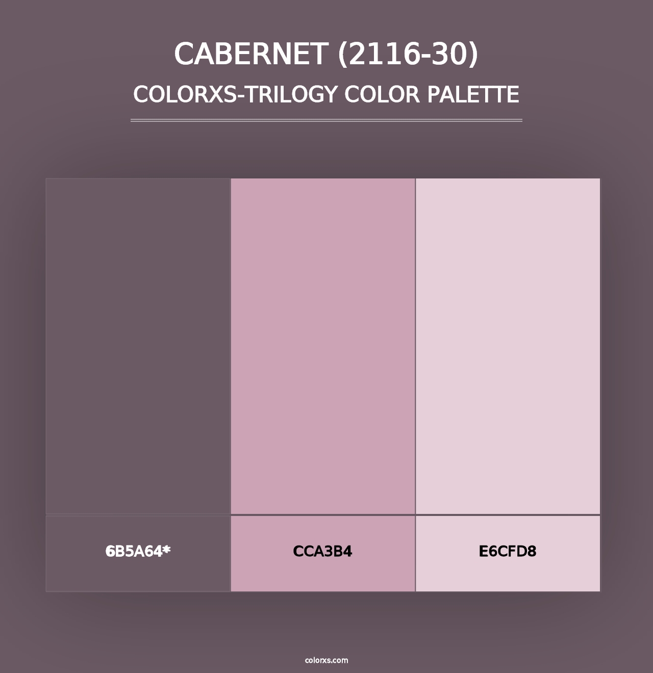 Cabernet (2116-30) - Colorxs Trilogy Palette