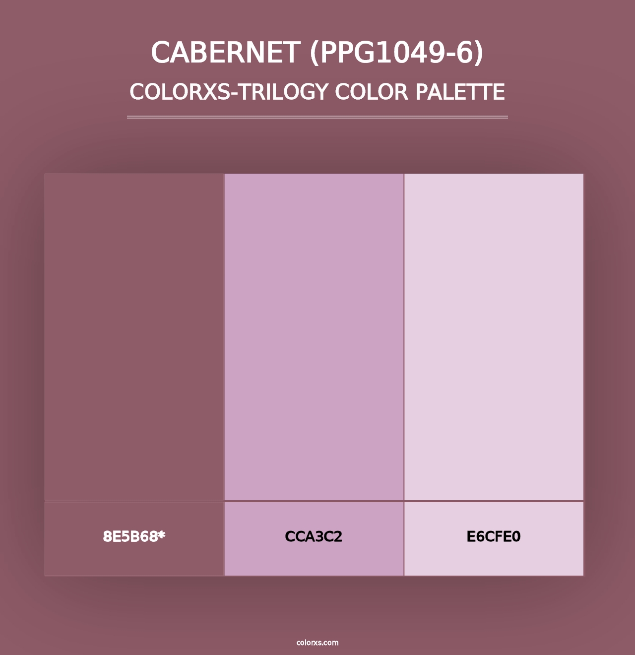 Cabernet (PPG1049-6) - Colorxs Trilogy Palette