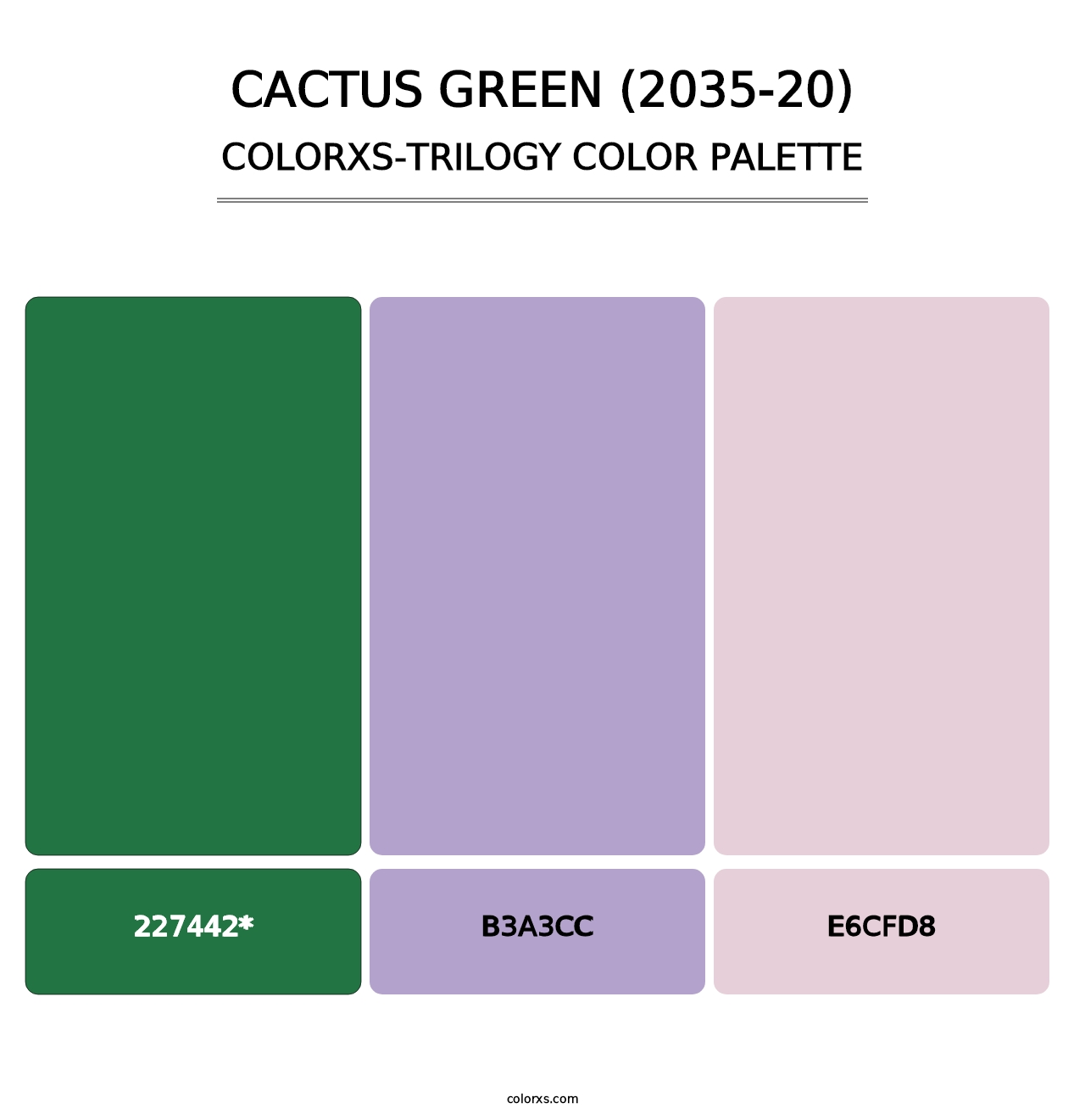 Cactus Green (2035-20) - Colorxs Trilogy Palette