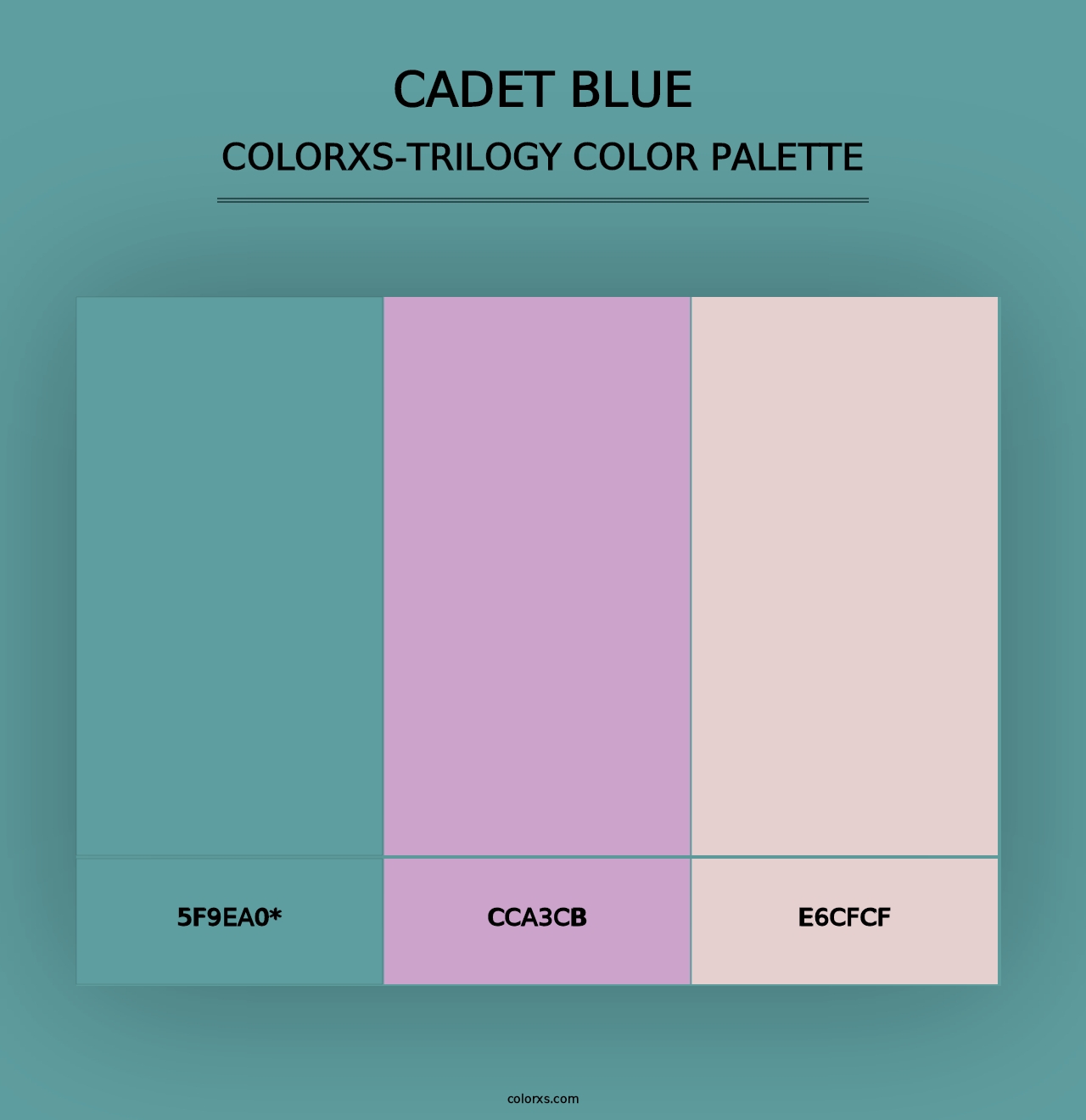 Cadet Blue - Colorxs Trilogy Palette