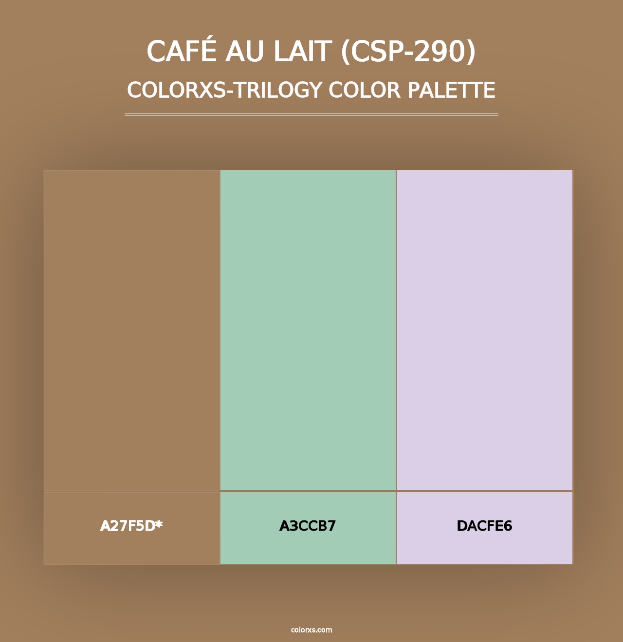 Café au Lait (CSP-290) - Colorxs Trilogy Palette