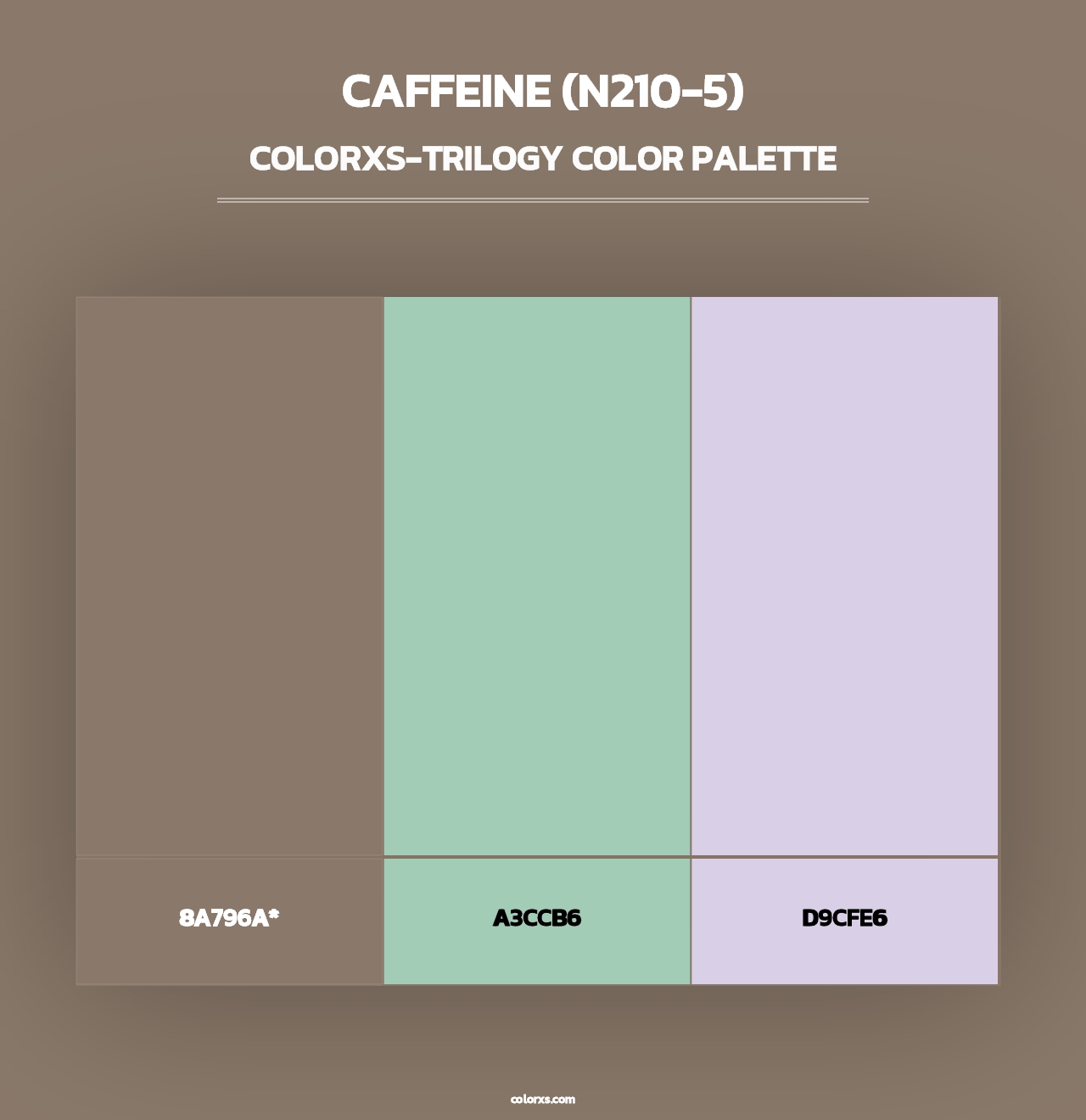 Caffeine (N210-5) - Colorxs Trilogy Palette