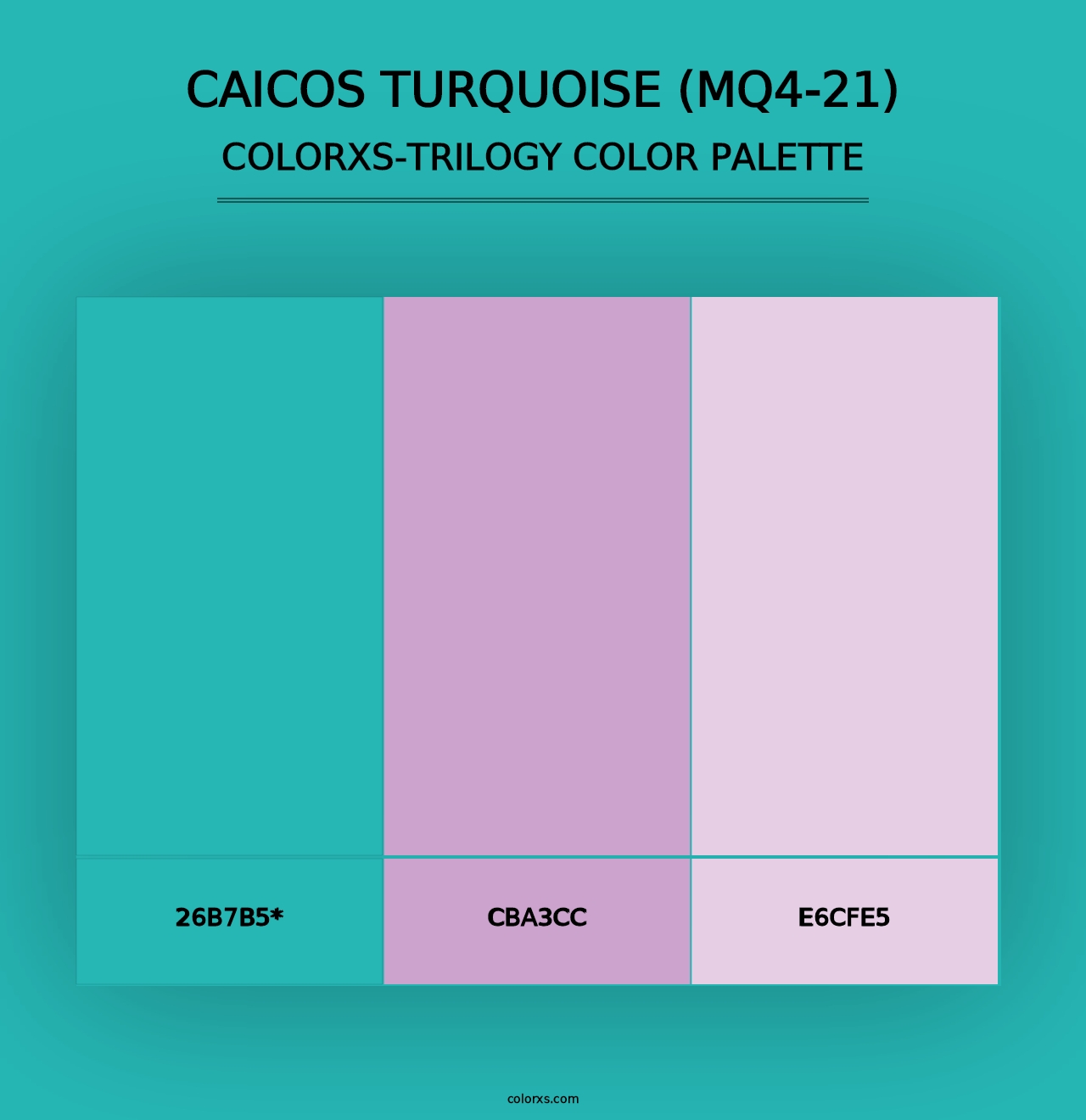 Caicos Turquoise (MQ4-21) - Colorxs Trilogy Palette