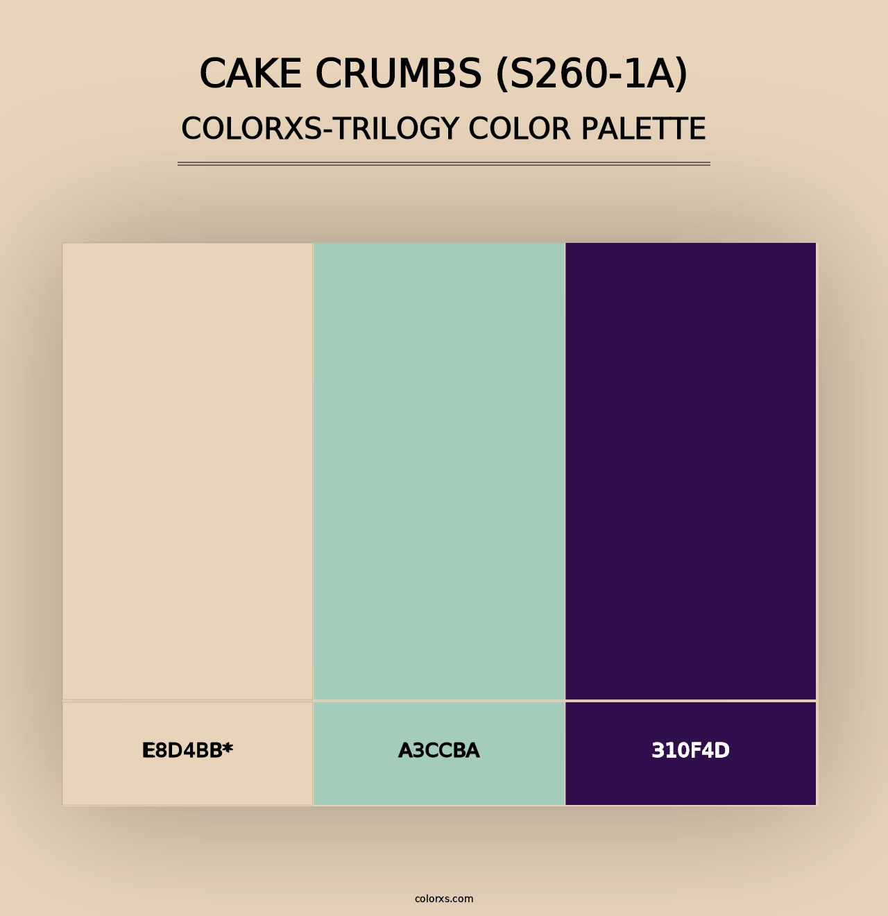 Cake Crumbs (S260-1A) - Colorxs Trilogy Palette