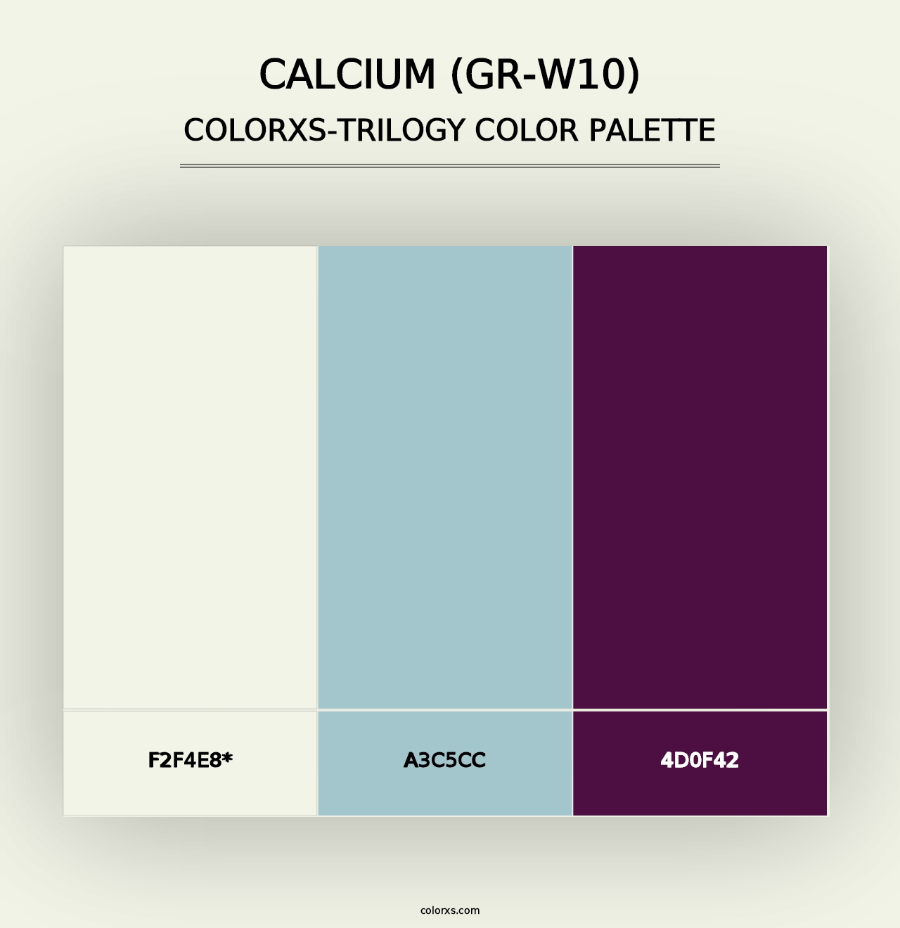 Calcium (GR-W10) - Colorxs Trilogy Palette